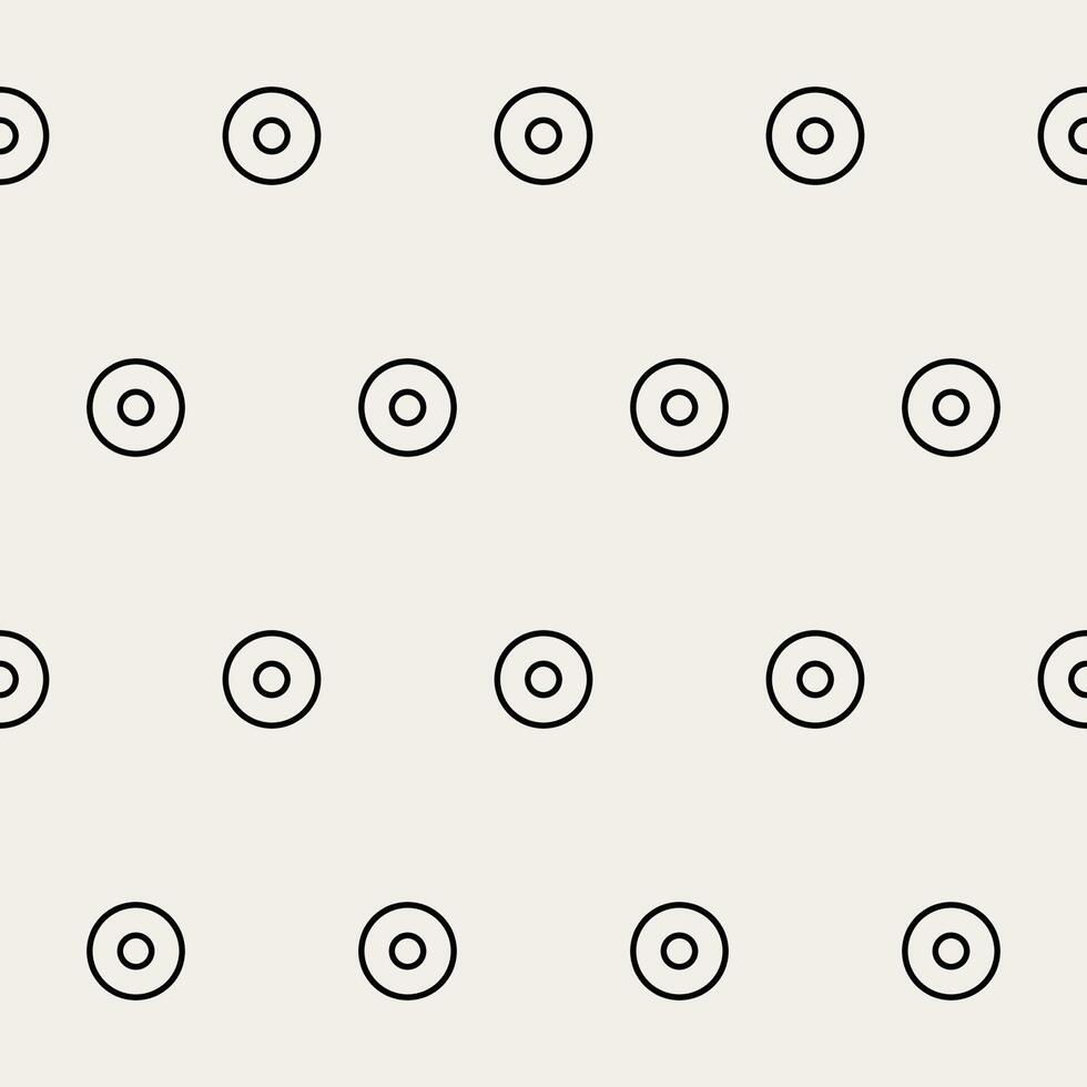 Circle Graphic Seamless Pattern. Minimalist Geometric Round Outline Shape Silhouette Wrapping Paper. Wallpaper Art. Textile fabric Soft Minimalist Graphic Print Decoration. vector