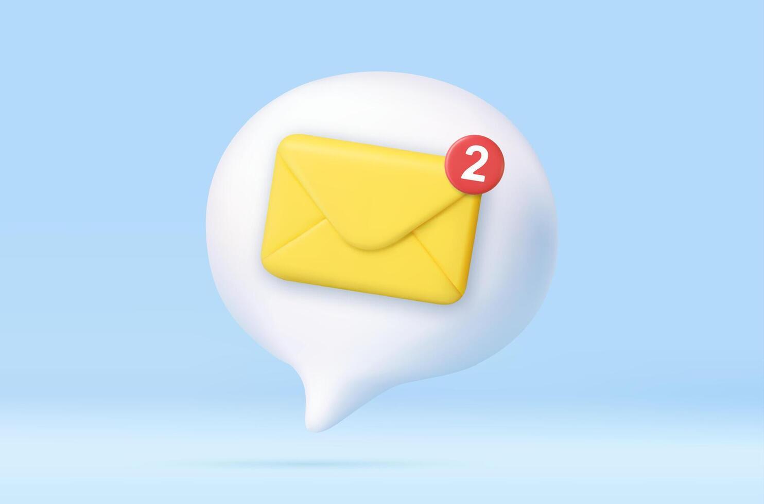 3d Email icon. vector