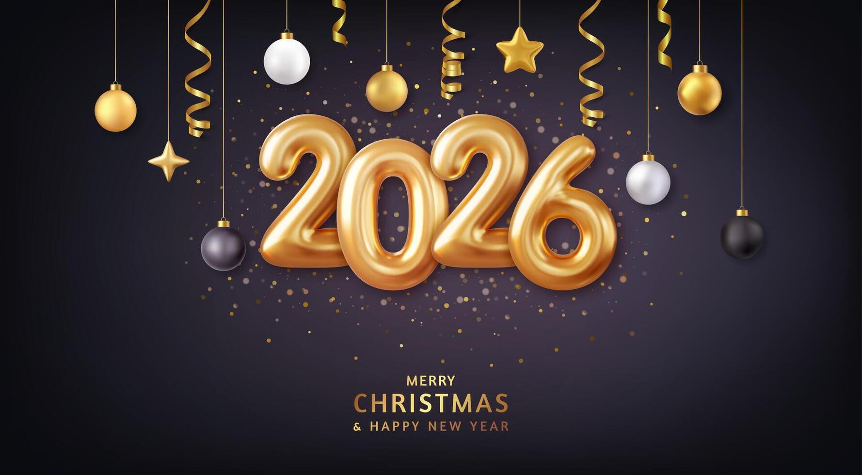 Happy new year 2026. vector