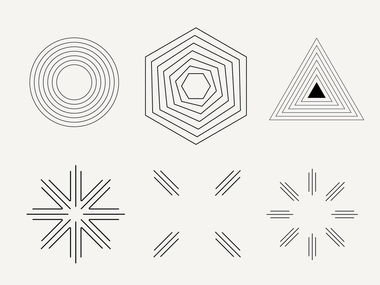 Angular Line Minimalist Stylized Contemporary Art Element. Graphic Outline Symbol Design. Abstract Imperfect Sketch Stroke Decoration. vector