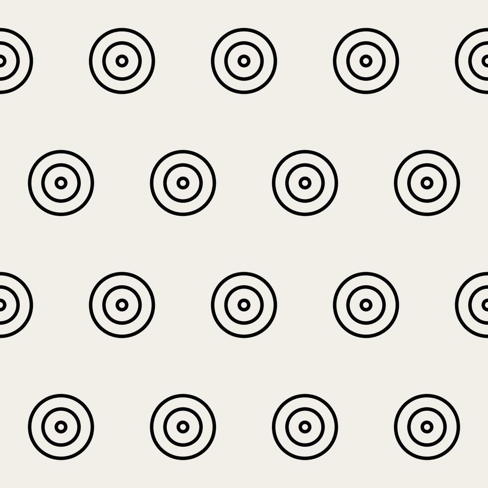 Circle Graphic Seamless Pattern background. Minimalist Geometric Round Outline Shape Silhouette Wrapping Paper. Wallpaper Art. Textile fabric Soft Print Decoration. vector