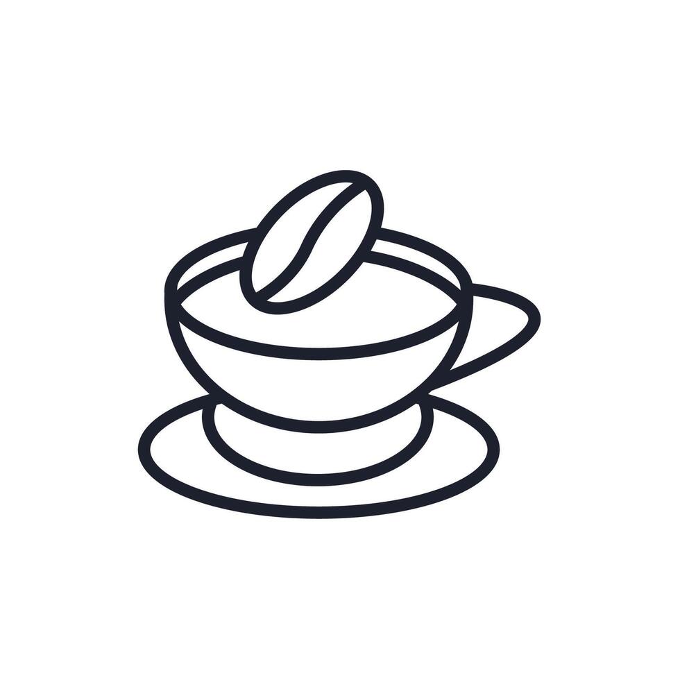 coffee line icons style collection vector