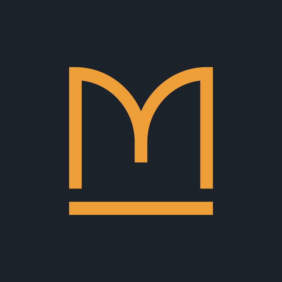 Letter M logo icon design template elements vector