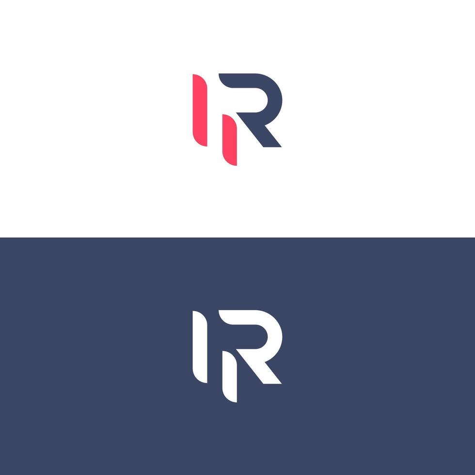 Creative HR, RH logo design vector
