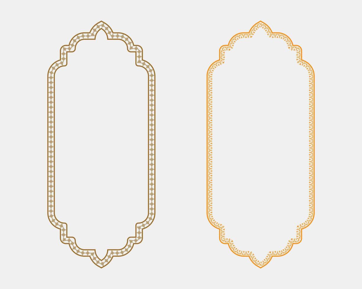 Decorative frames in two colors vector