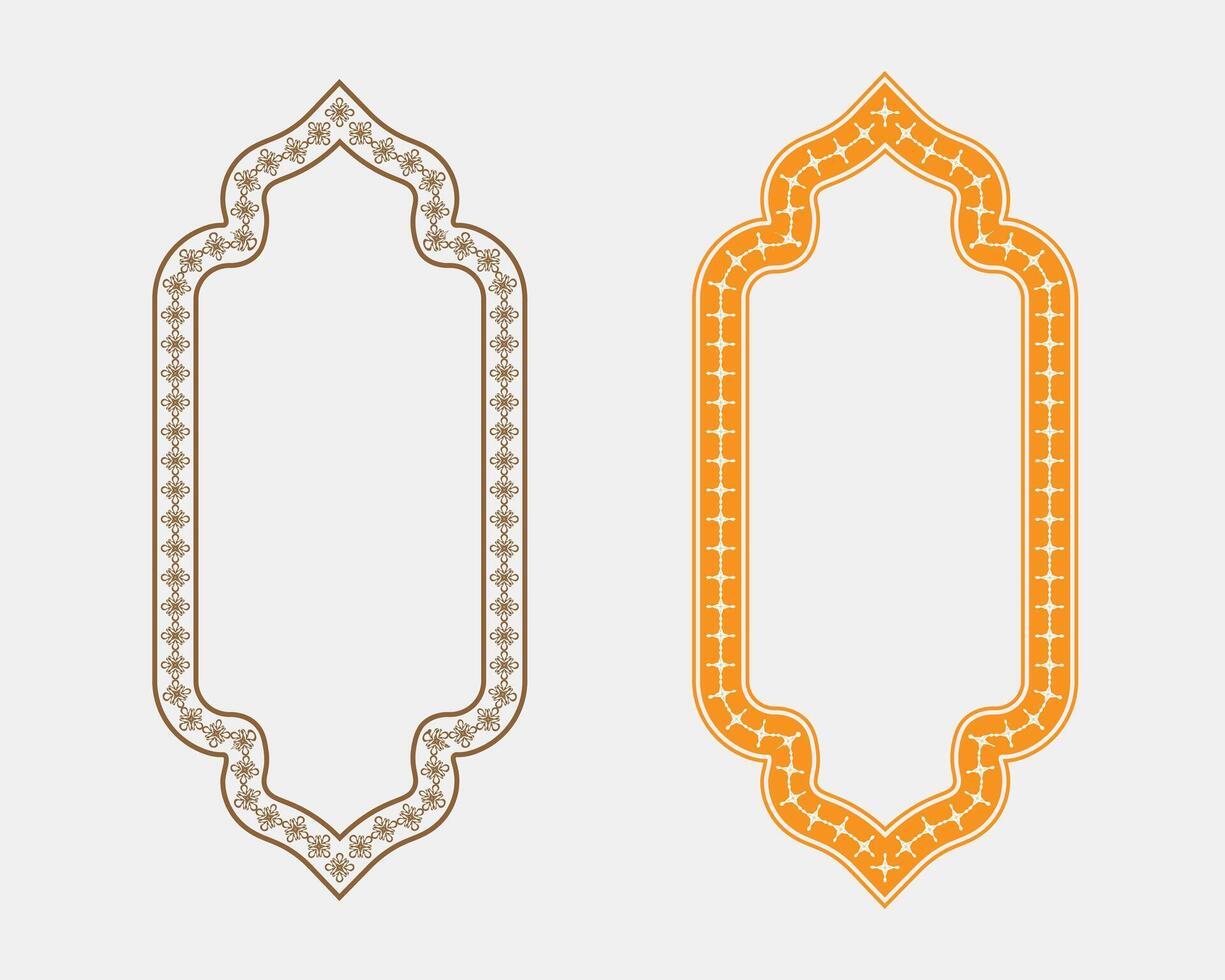 Decorative frames in two colors vector