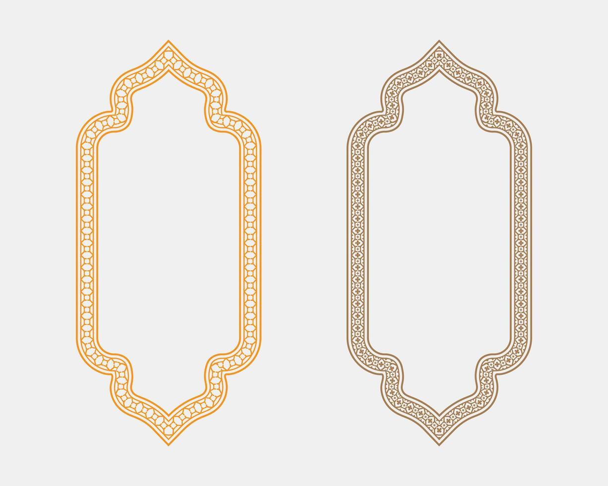 Colorful decorative frames for designs vector