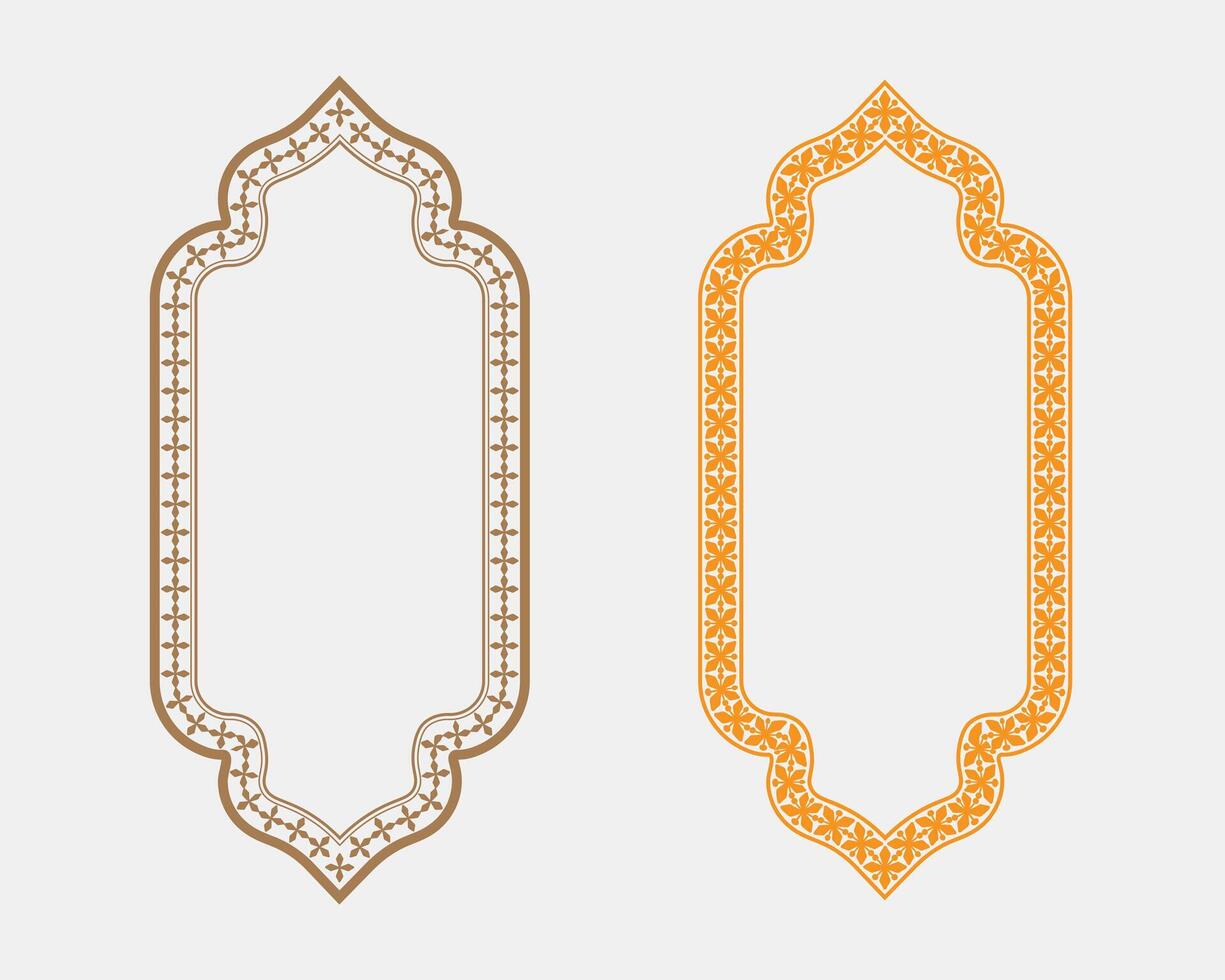 Ornate decorative frames in two colors vector