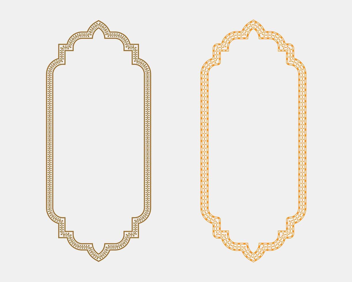 Floral plant frame border collection clean and elegant design for text space, invitations, and posters vector