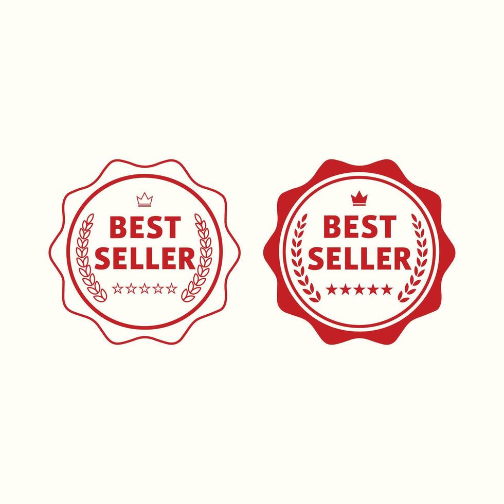 Premium Best Seller Badge Award Seal Orange Ribbon Design Graphic Element for Business Marketing Promotion Top Quality Product Label vector