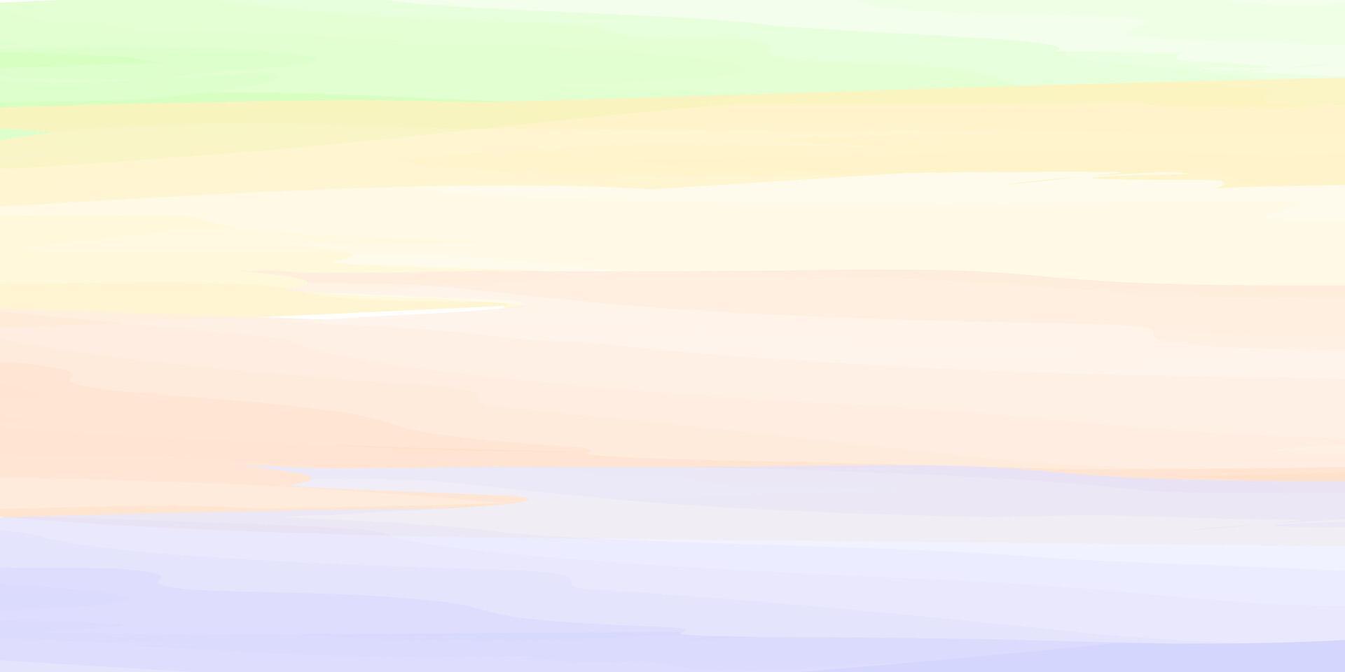 Pastel Watercolor Background with Soft Waves vector