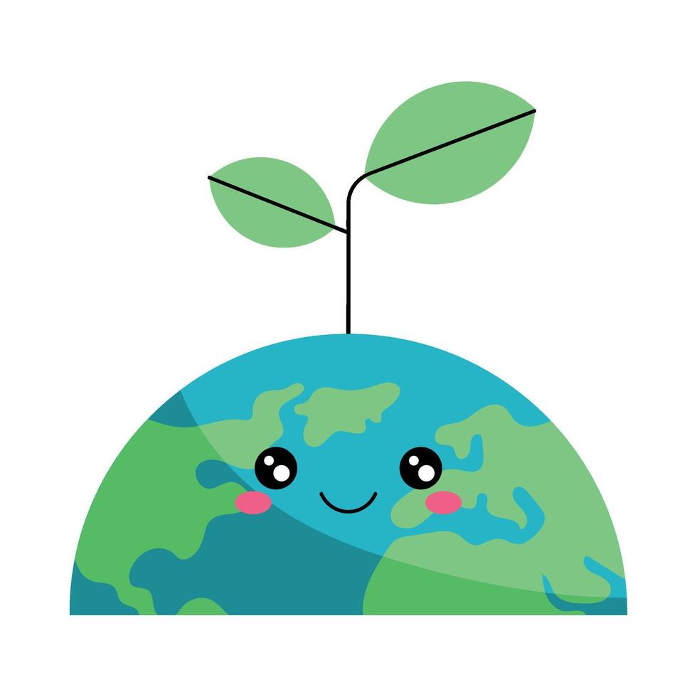 Earth Day with Growing Hope Illustration vector