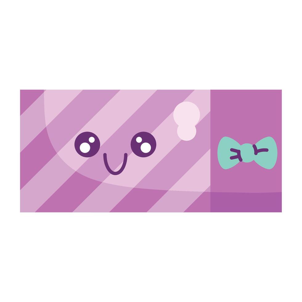kawaii gift box full of surprises vector