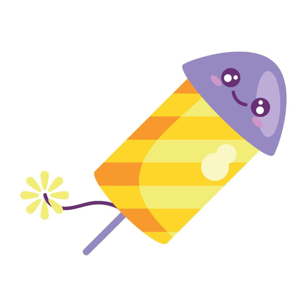 kawaii Fireworks to light up the sky vector