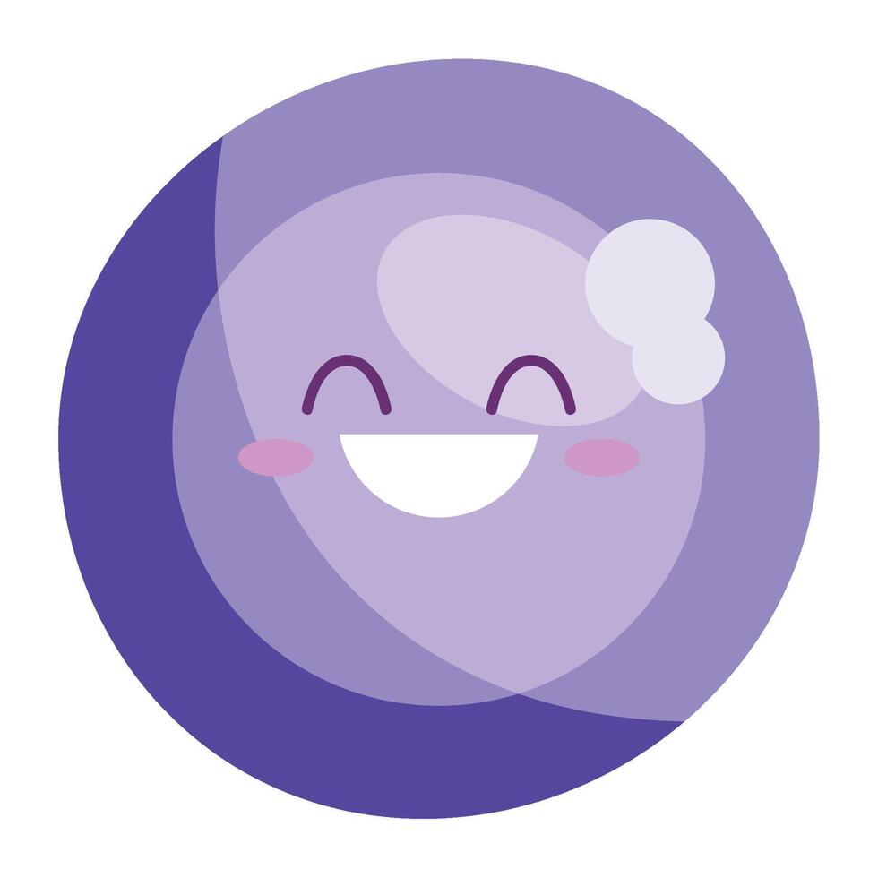 kawaii delicious dish ready to serve vector
