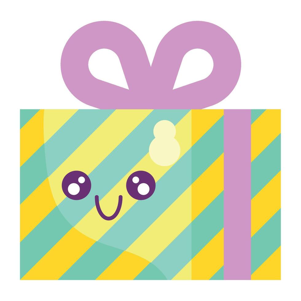 Flat Style gift box full of surprises vector