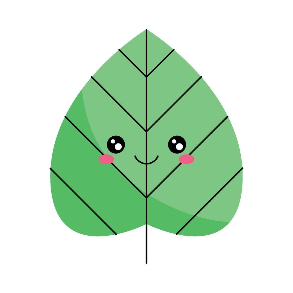 Green Leaf Earth Day Illustration vector