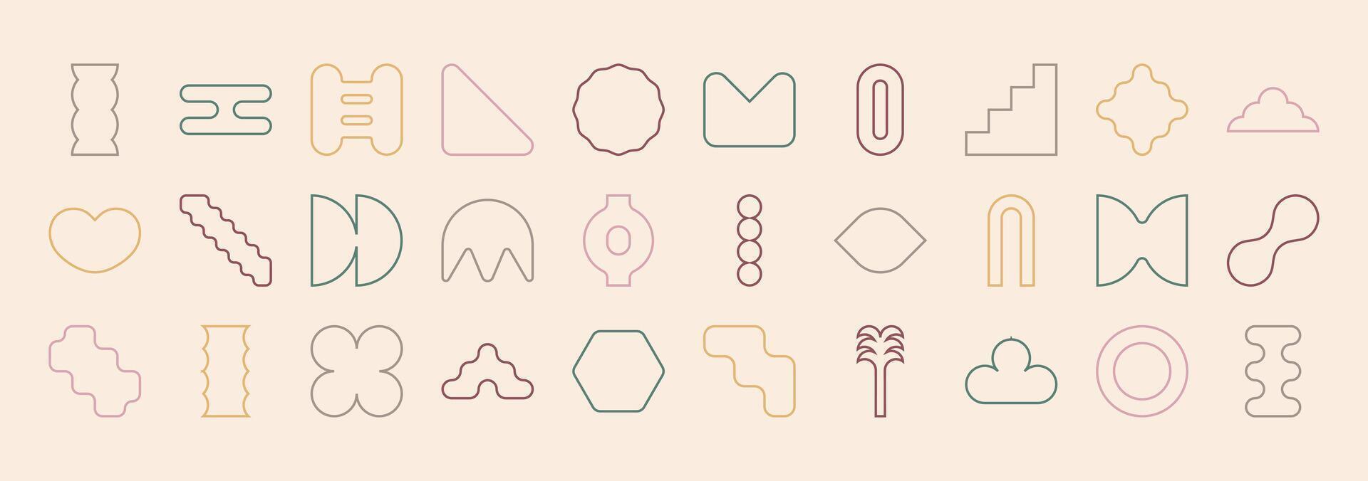 Linear shape set vector