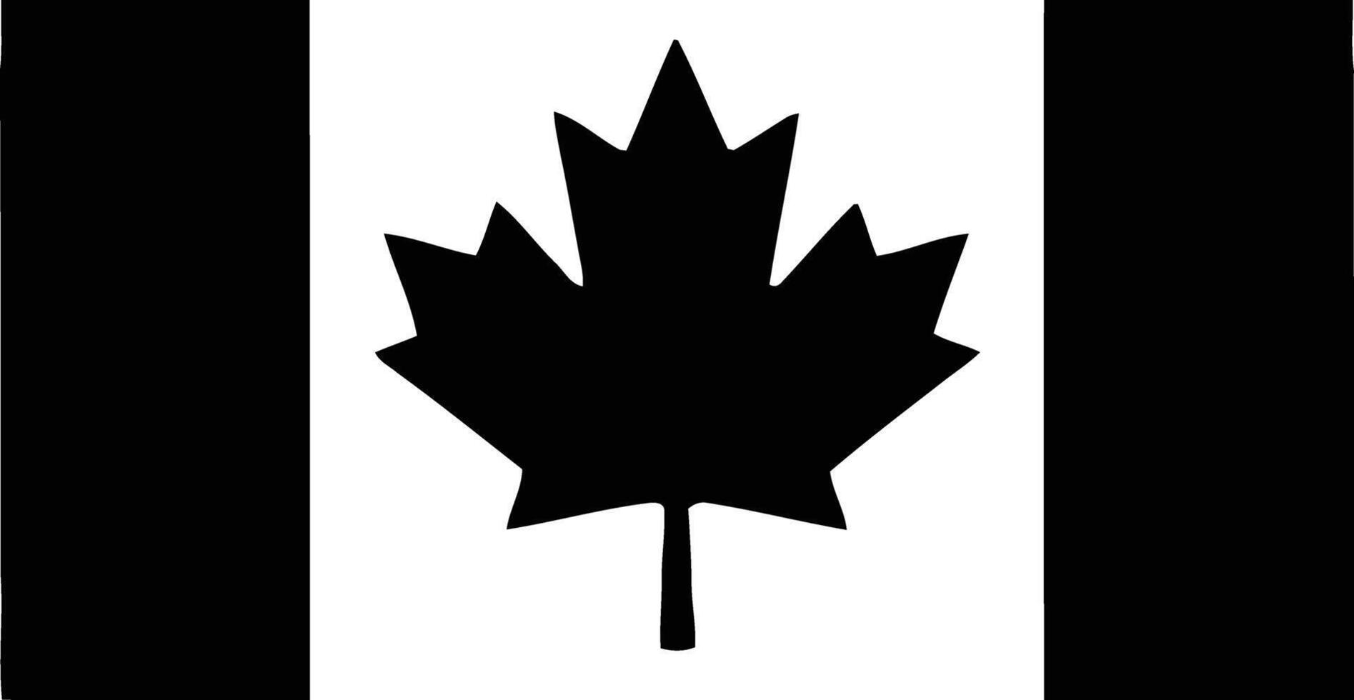 Happy canada day silhouette canadian flag vector
