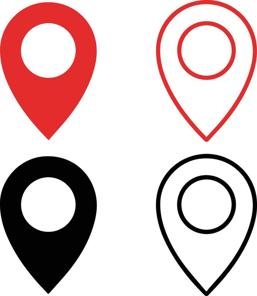 Map marker icon vector