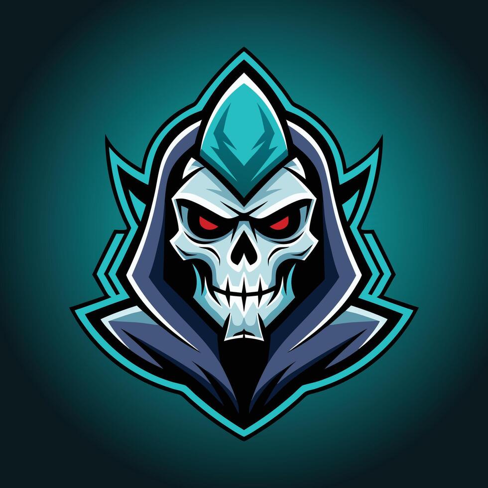 Skull Dunk Fiery Demon Basketball Emblem Design vector