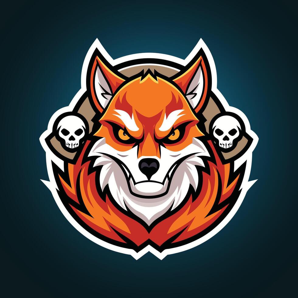 Fox creative best mascot logo Fox head mascot logo design vector