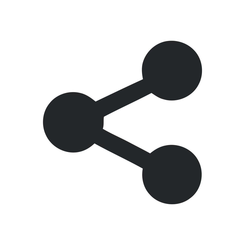 Simple share icon graphic design element vector
