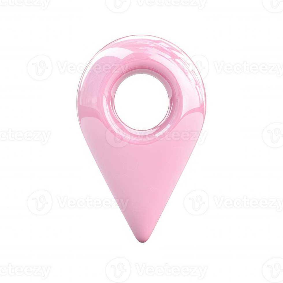 3d icon Location pin marking geographical coordinates, symbolizing navigation and destination png
