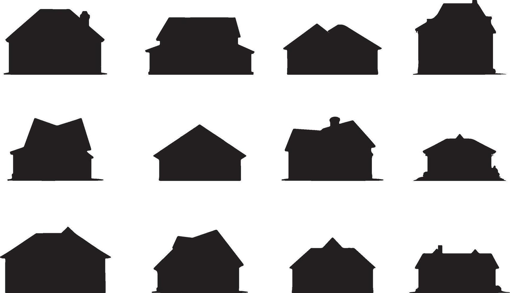 House Silhouette collection vector