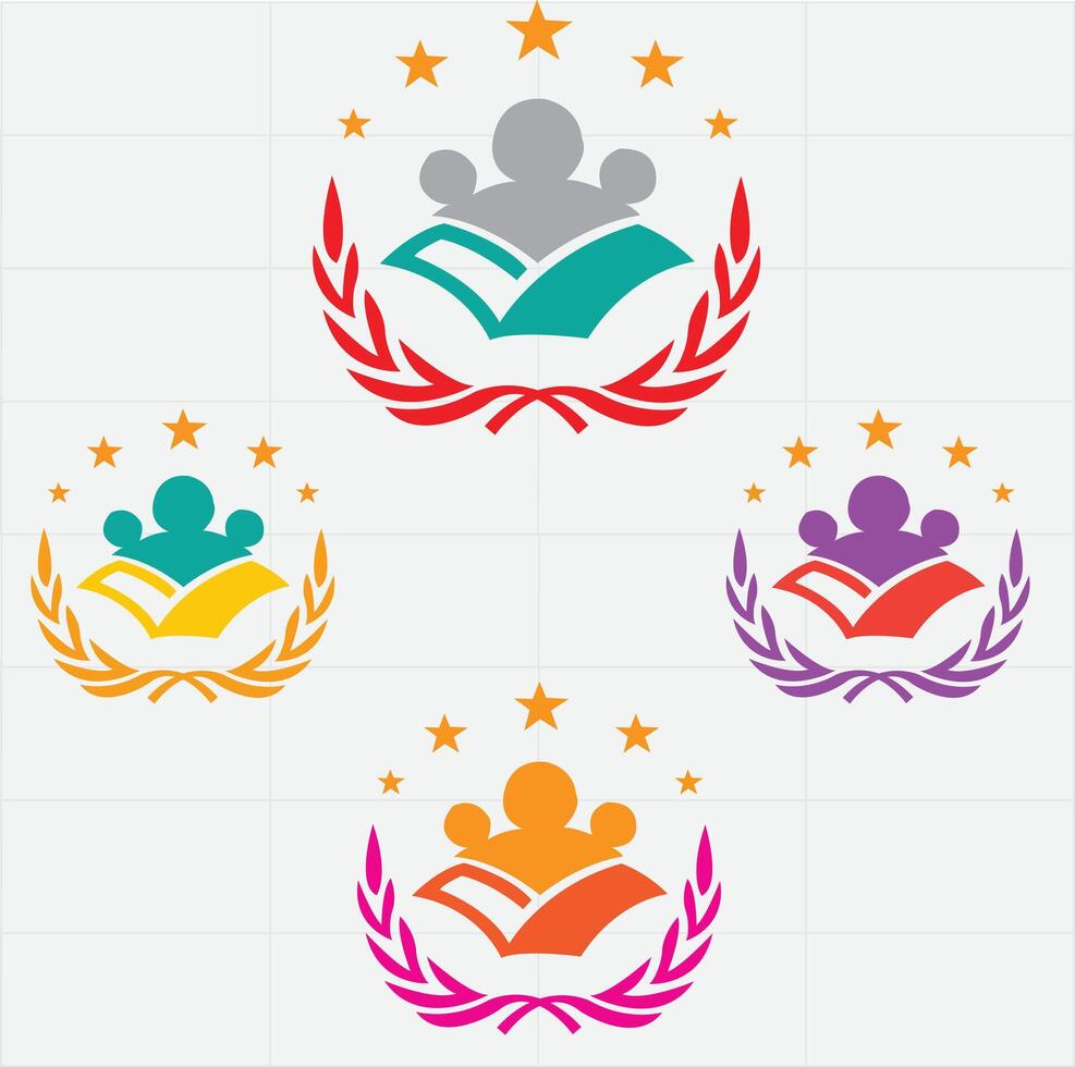 Open book icon pictogram set illustration vector