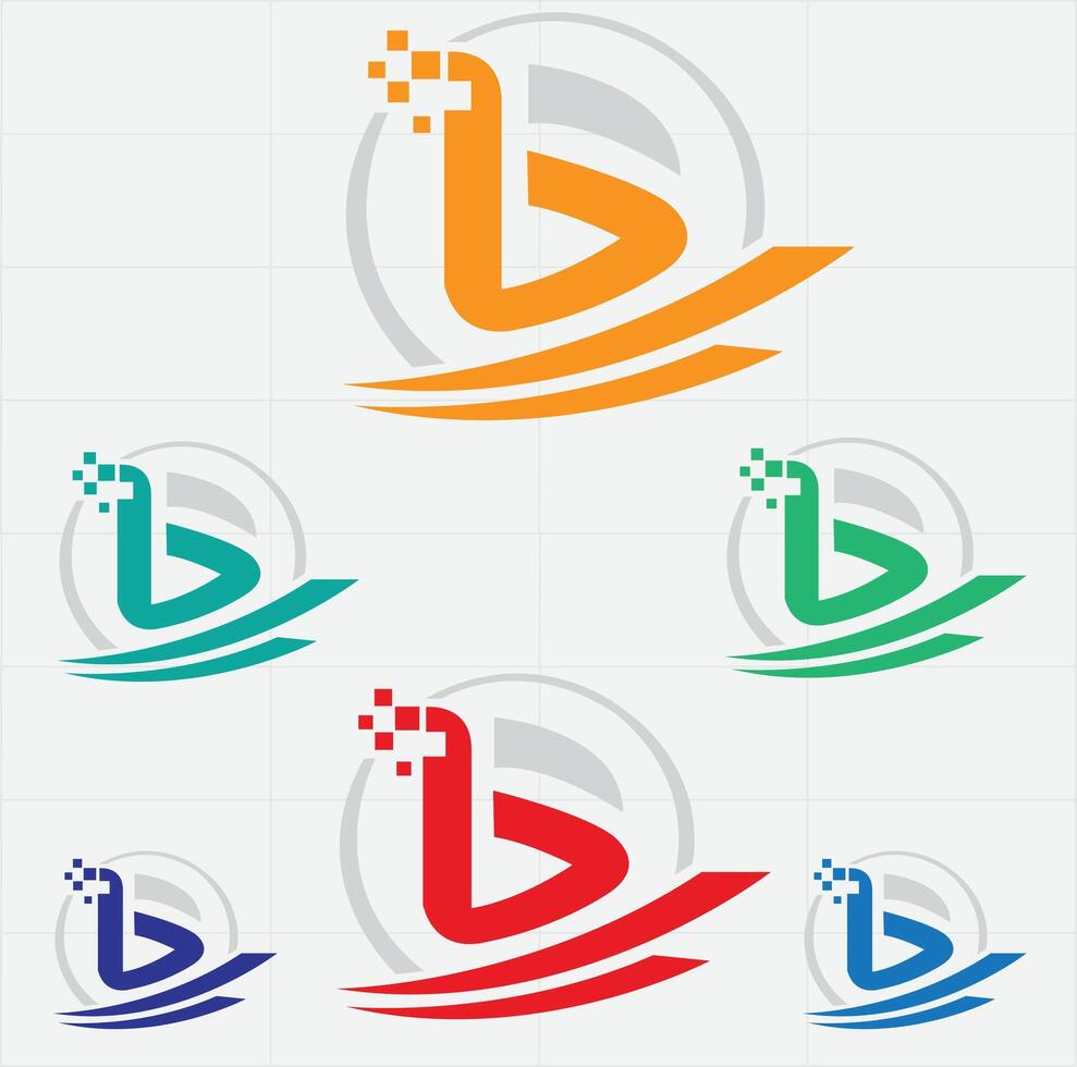 B letter logo for your business design. Easy editable vector
