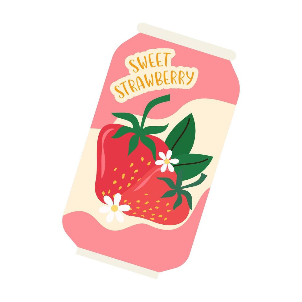 Colorful summer cold drink cartons and bottles with different fruit flavors. vector