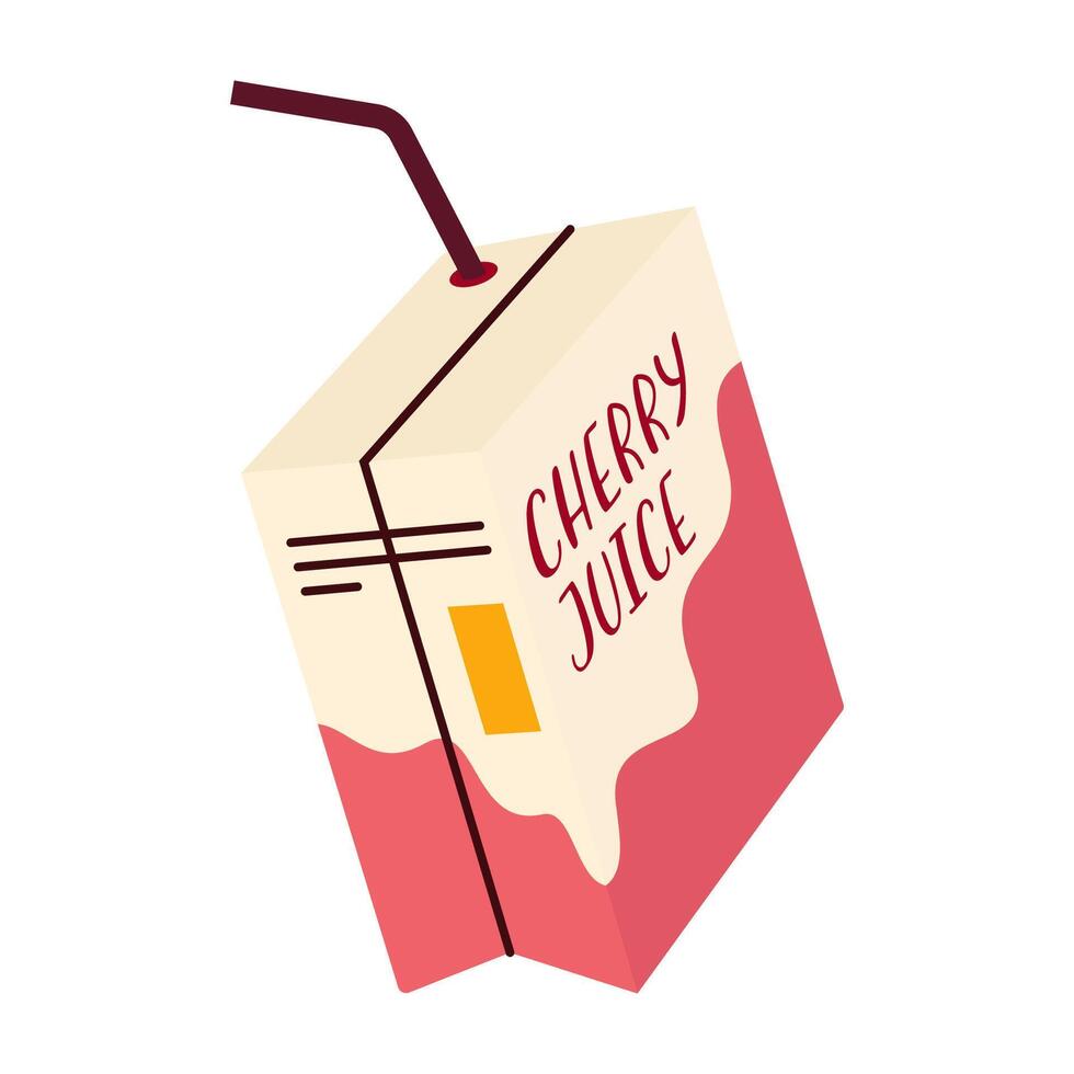 Various juice and bubble tea drinks in glass, bottle, can, and carton packaging. Summer cold drink vector