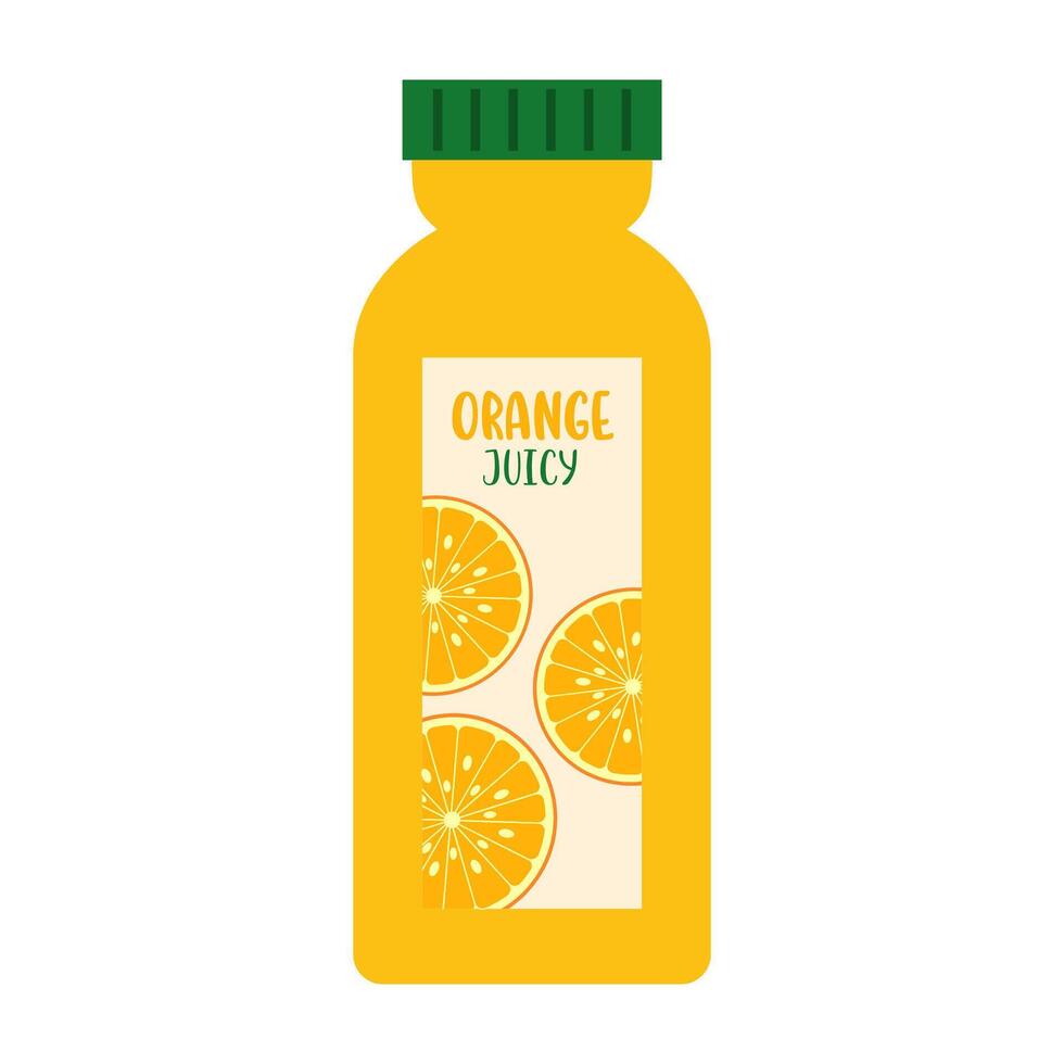 Colorful summer cold drink cartons and bottle with different fruit flavors. vector