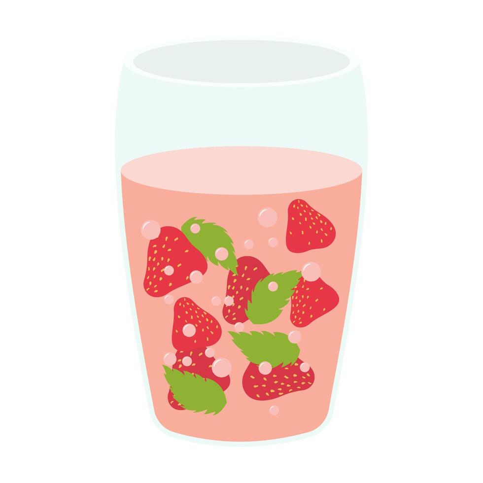 Various juice and bubble tea drinks in glass, bottle, can, and carton packaging. Summer cold drinks vector
