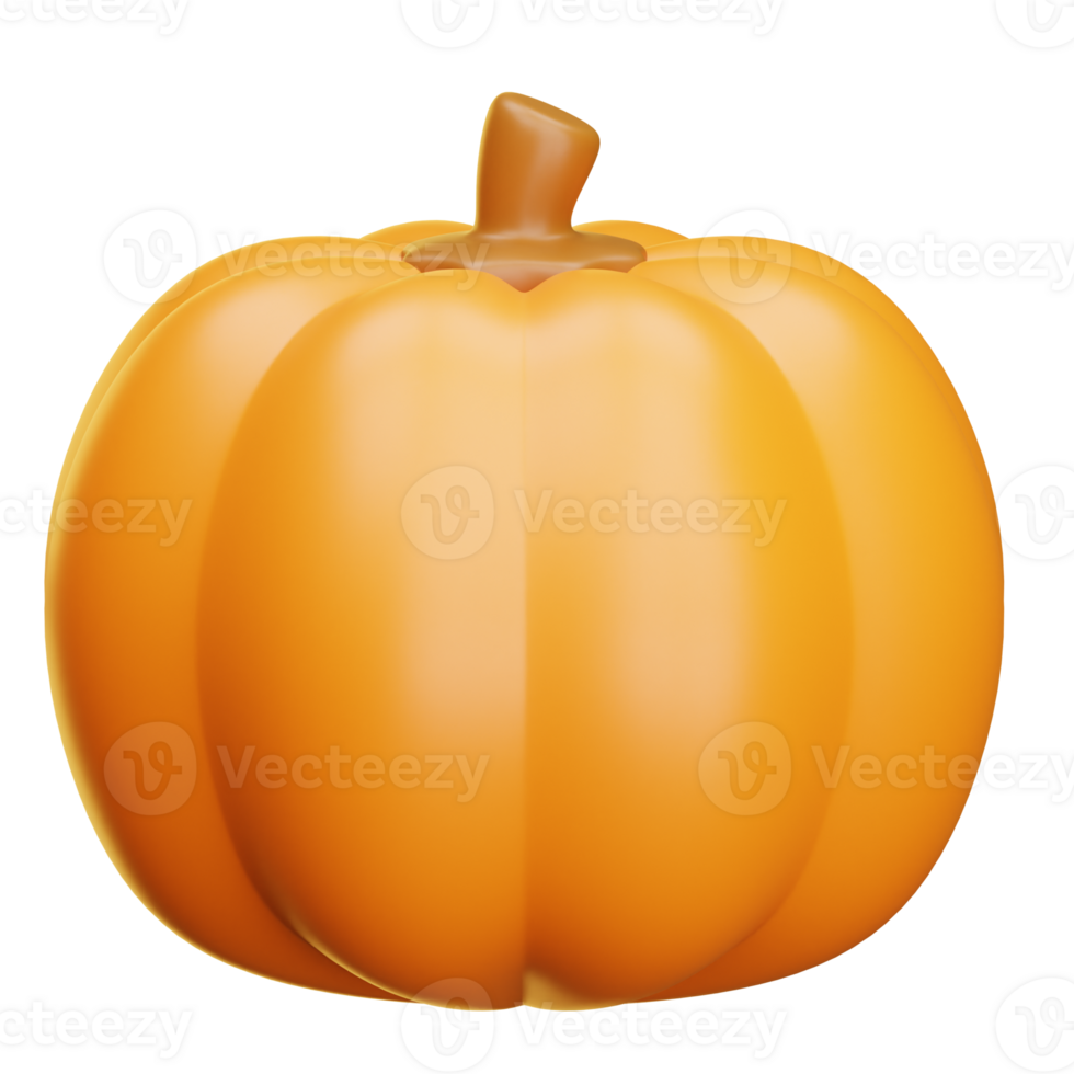 3d rendering of ripe pumpkin png