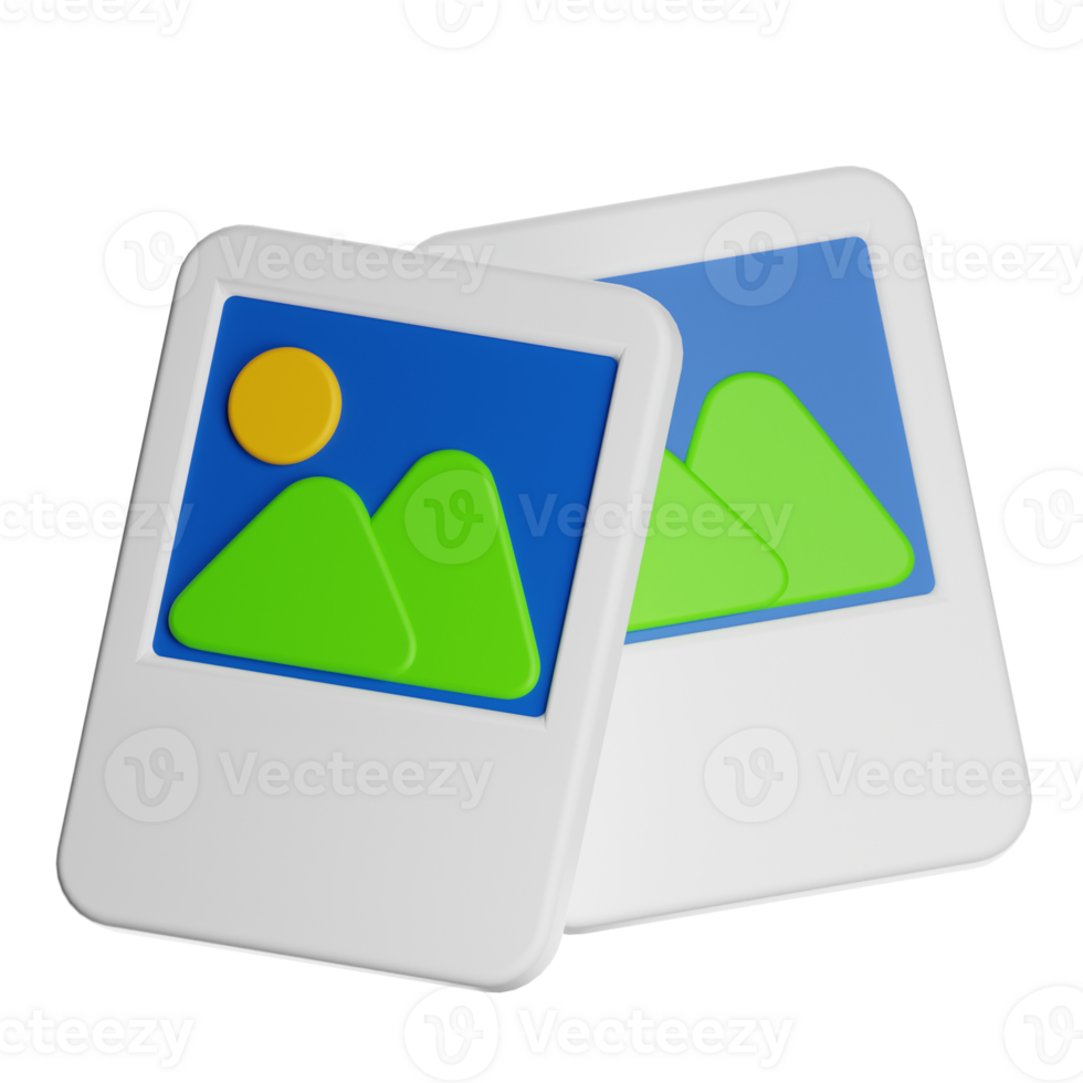 Two 3d rendered photos showing green mountains and sun png