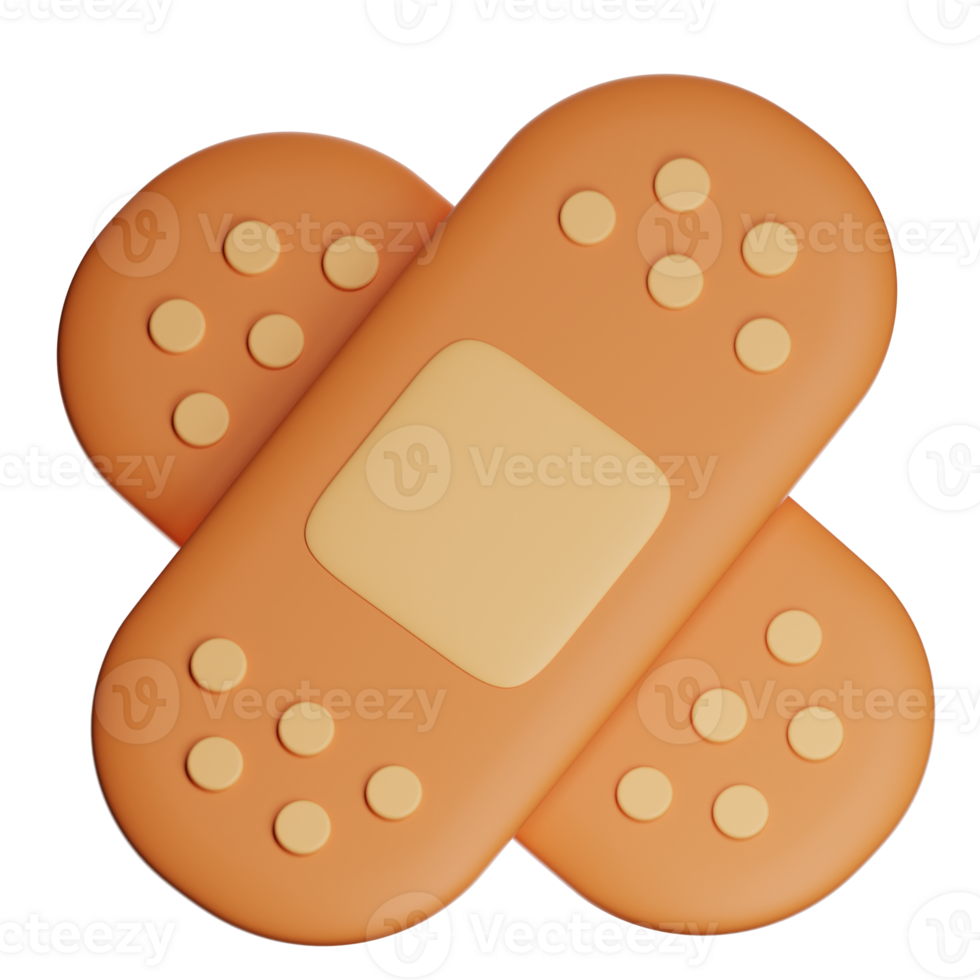 Two crossed adhesive bandages forming an x png