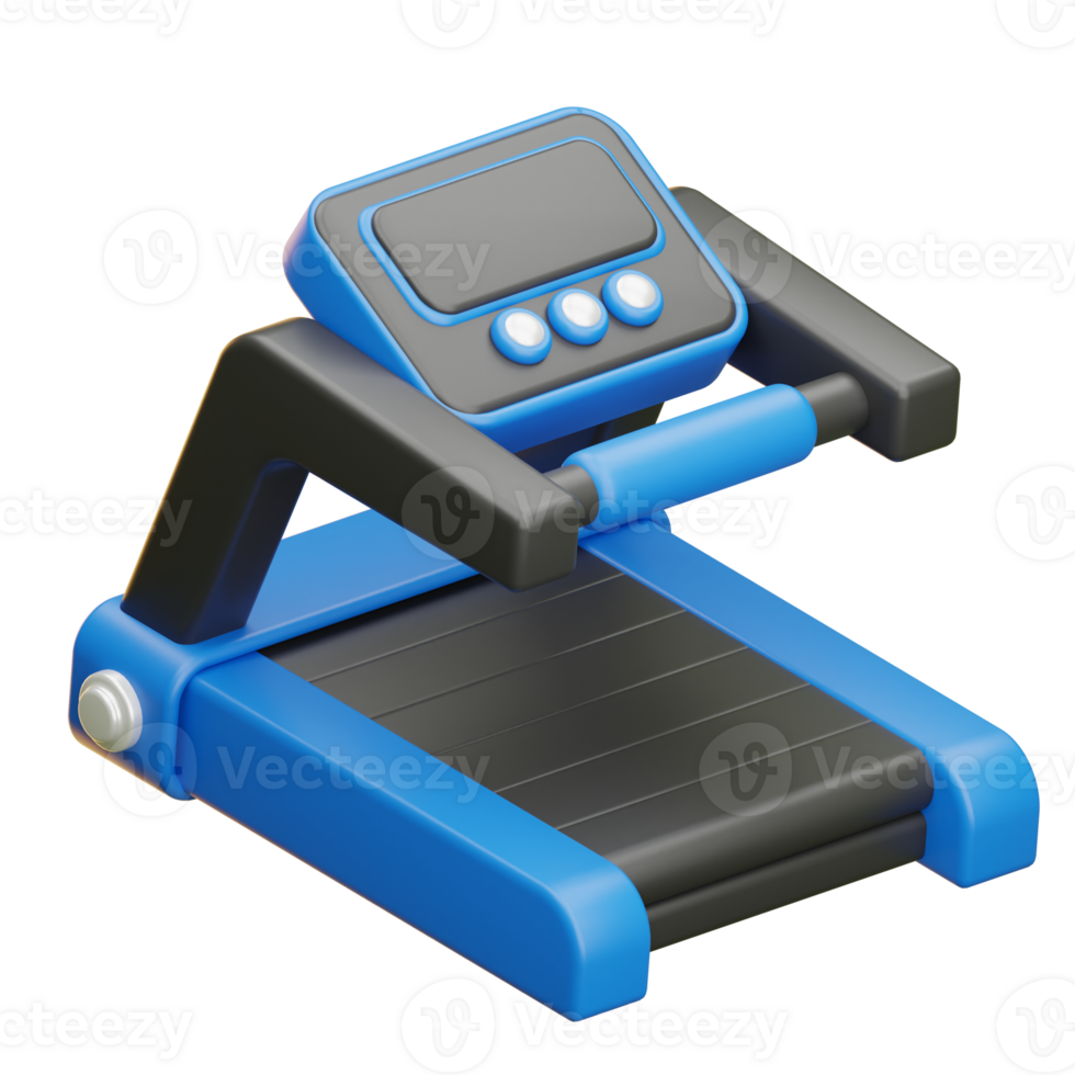 Blue treadmill design for exercise png