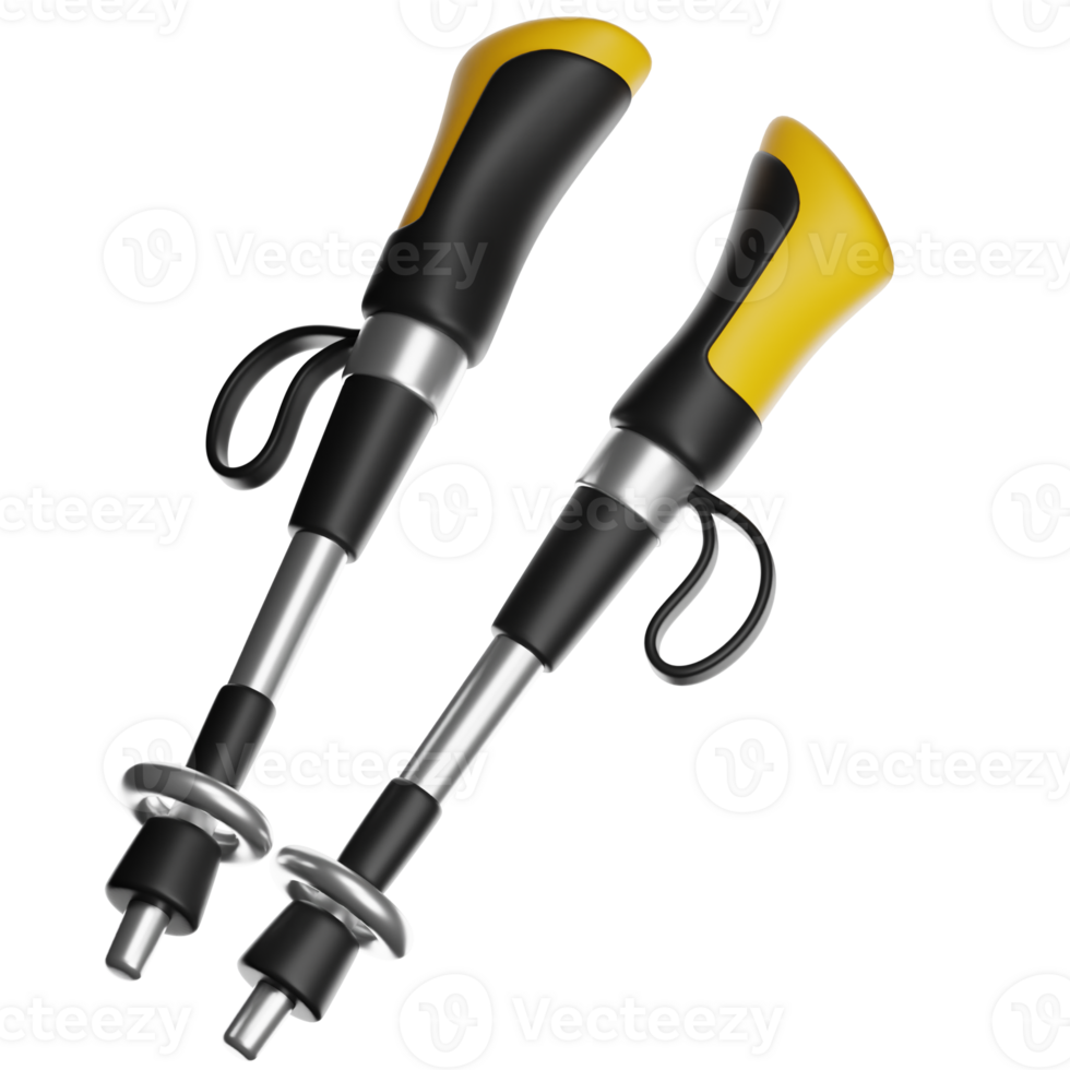 Nordic walking poles png