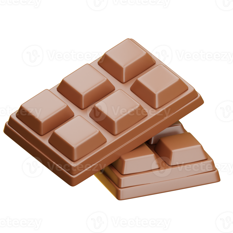 Two milk chocolate bars png