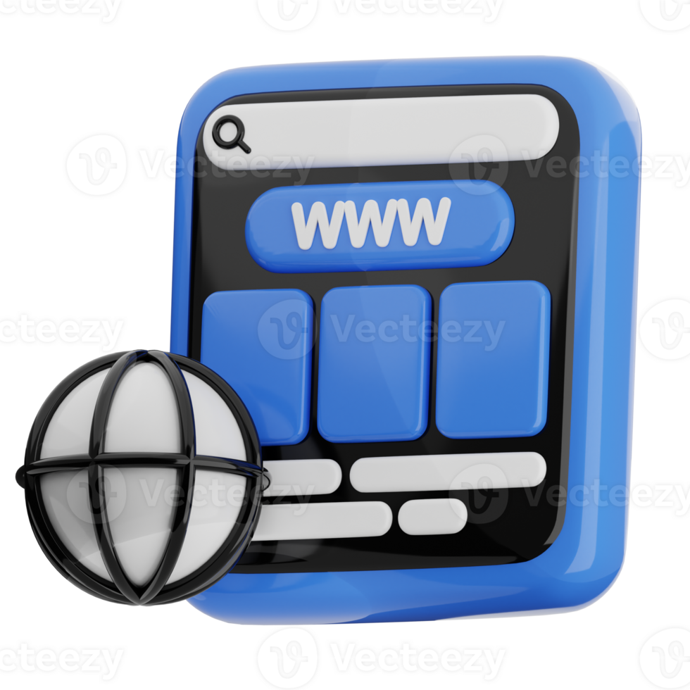 Web icon with globe symbol png