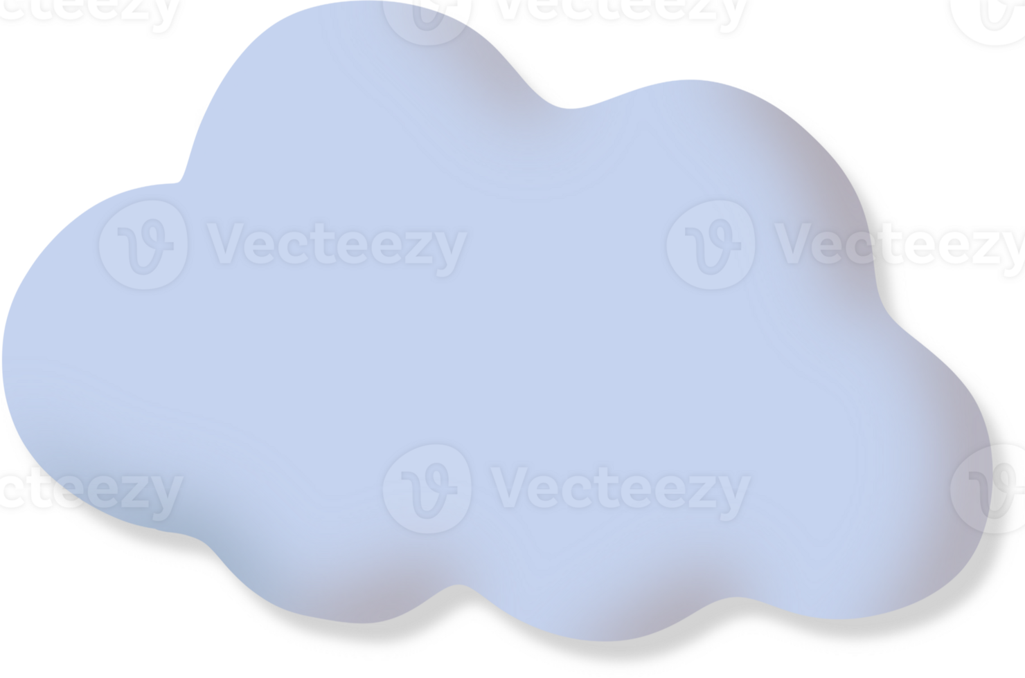 Round clouds have a natural concave part, but they are made to look soft and uncomplicated. png