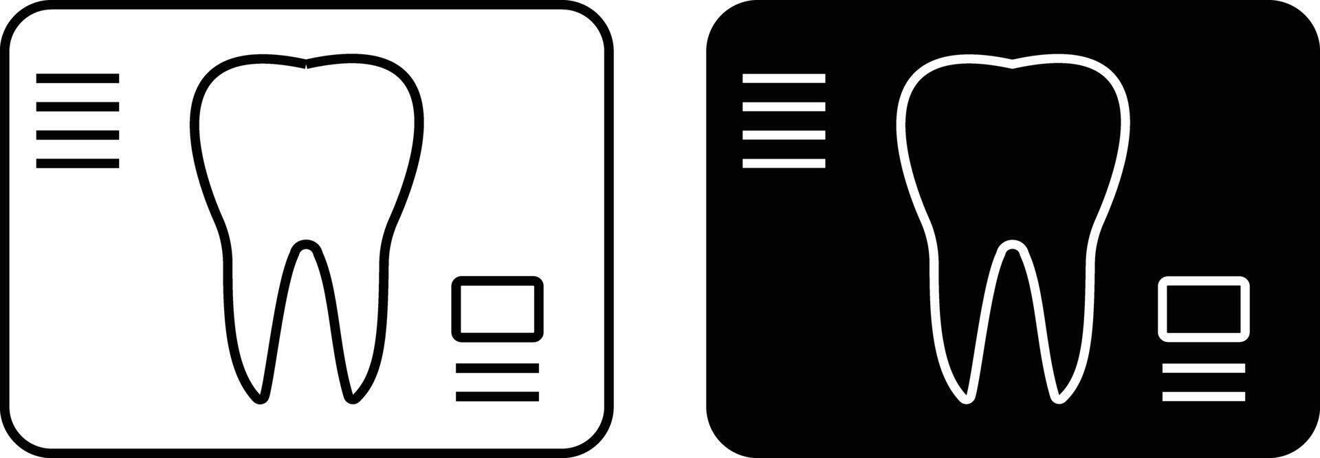 Dental X ray icon set .outline. linear style for apps. deaign in modern style. illustration vector