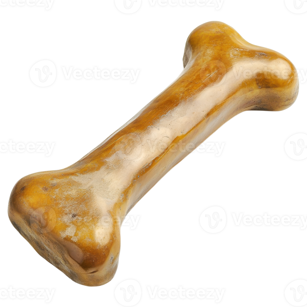 A dog bone on blackness on transparent background png