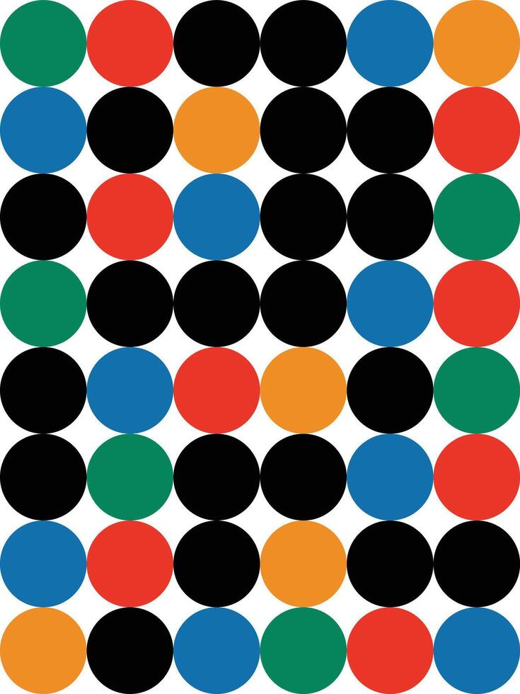 Background circle bauhaus unique design vector