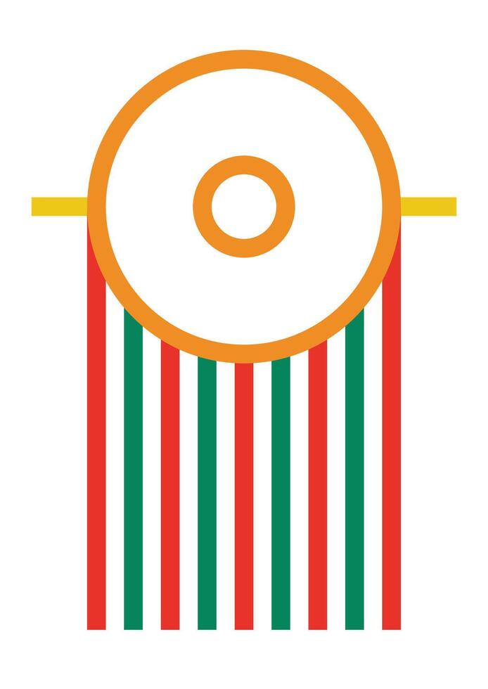 Design wall art bauhaus line strip unique vector