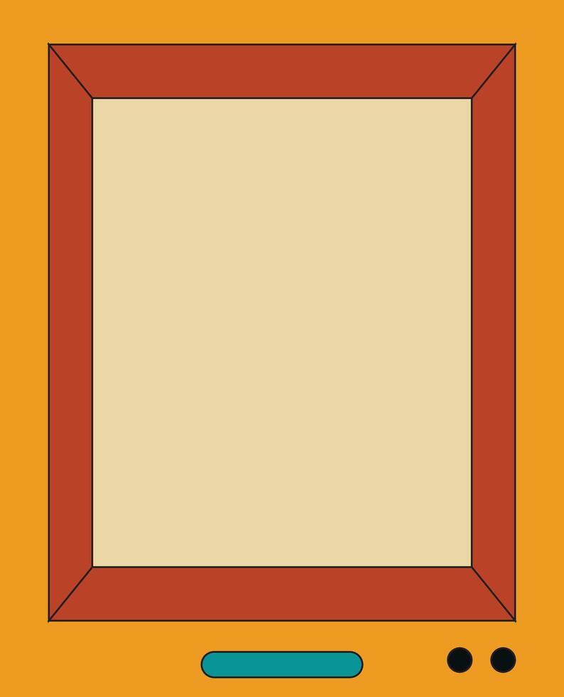 Design wall art television unique vector