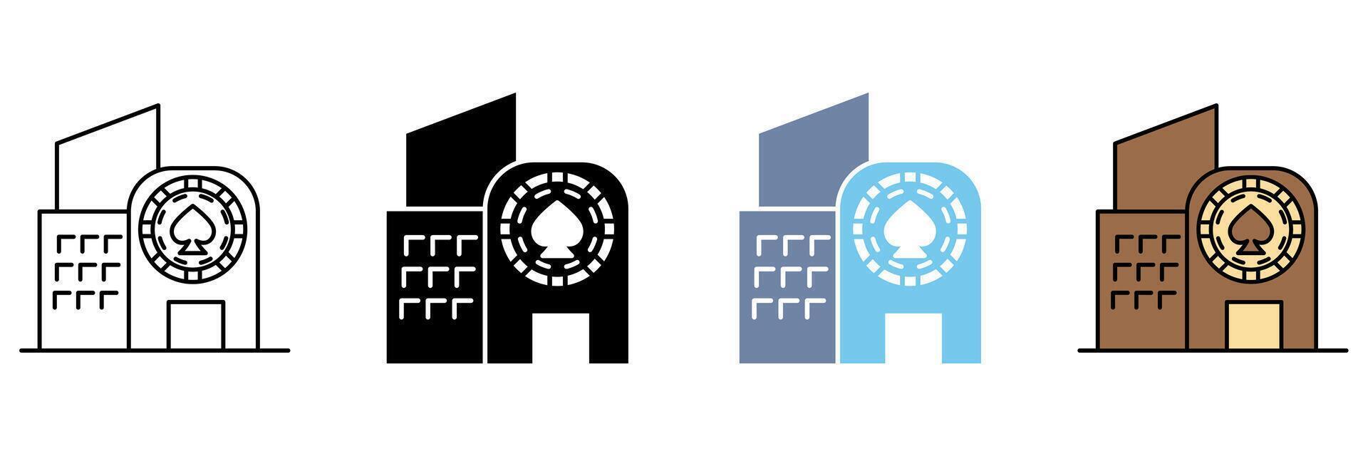 CASINO concept line icon. Simple element illustration. vector