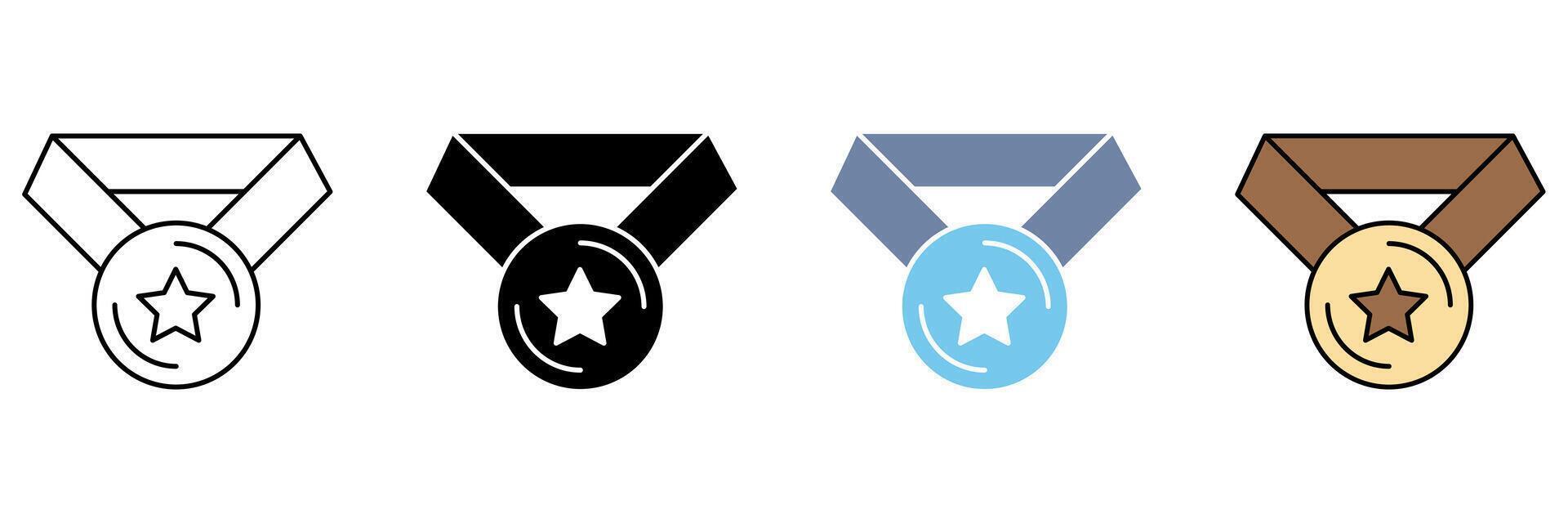 MEDAL concept line icon. Simple element illustration. vector